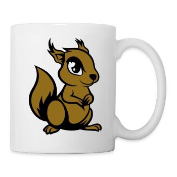 eichhörnchen comic tier - Tasse - Weiß - Rechts