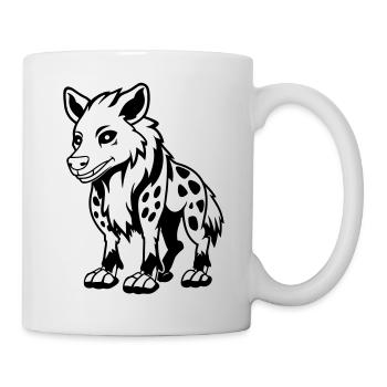 kojote comic - Tasse - Weiß - Rechts
