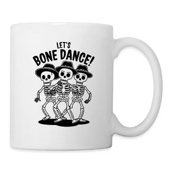 Soirée dansante squelette - Mug blanc - blanc - Droite