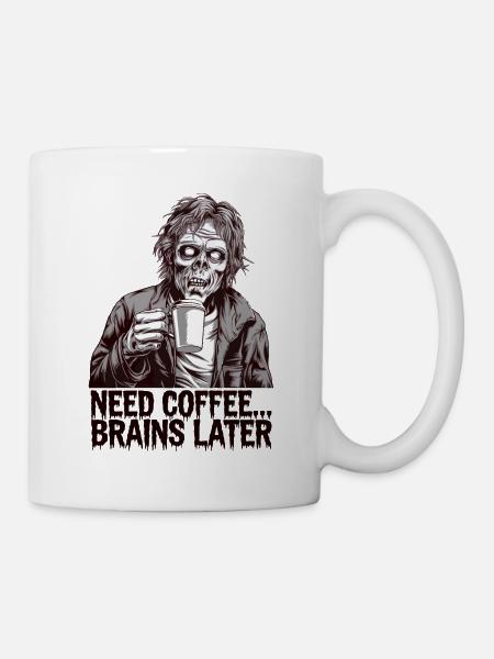 Zombie-Kaffeelauf - Tasse - Weiß
