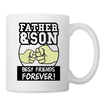 father and son 002 - Tasse - Weiß - Rechts