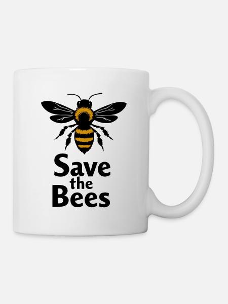 RETTET DIE BIENEN - Tasse - Weiß