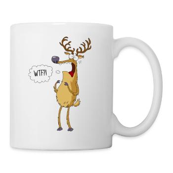 Cerf surpris - Mug blanc - blanc - Droite