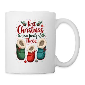 First Christmas as a Family of Three - Mug - white - Right