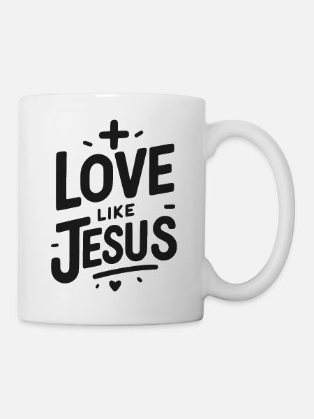 Liebe ist Jesus - Tasse - Weiß