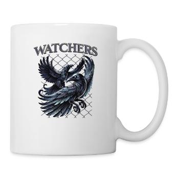 Rabe, Hugin, Munin - Tasse - Weiß - Rechts