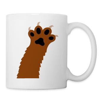 Cats Claws Paws Paws Claws Silhouette - Mug - white - Right