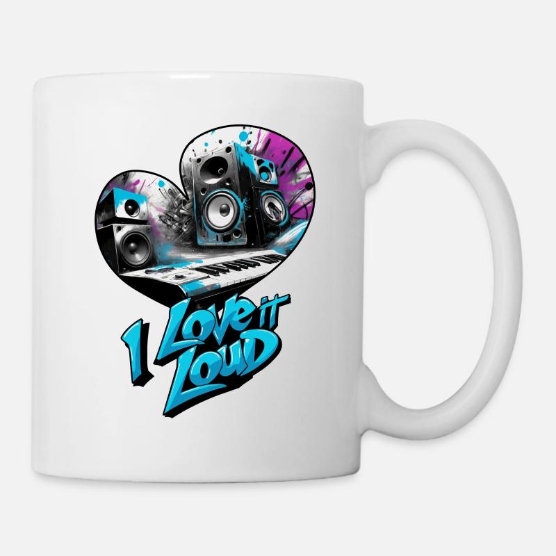 Ich liebe es laut - Tasse - Weiß