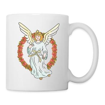 Ange Gardien Ange Protecteur Chapelet Spirituel - Mug blanc - blanc - Droite