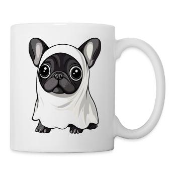 Buldog Français Chien Halloween Fantôme - Mug blanc - blanc - Droite