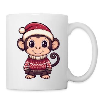 Monkey Christmas Comic - Mug - white - Right