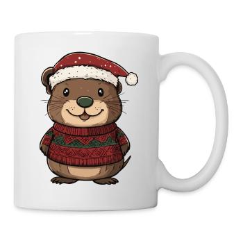 Beaver Christmas Comic - Mug - white - Right