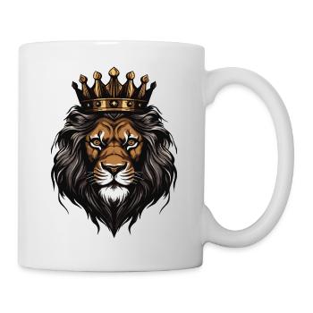 Löwe Krone - Tasse - Weiß - Rechts