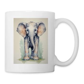 Elephant in Colorful Boots - Mug - white - Right