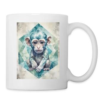 Geometric Baby Monkey - Mug - white - Right