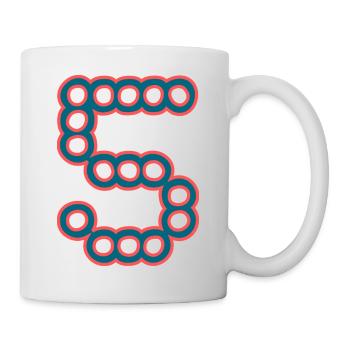 5. 5 YEARS. 5th ANNIVERSARY. 5 YEAR ANNIVERSARY - Mug - white - Right