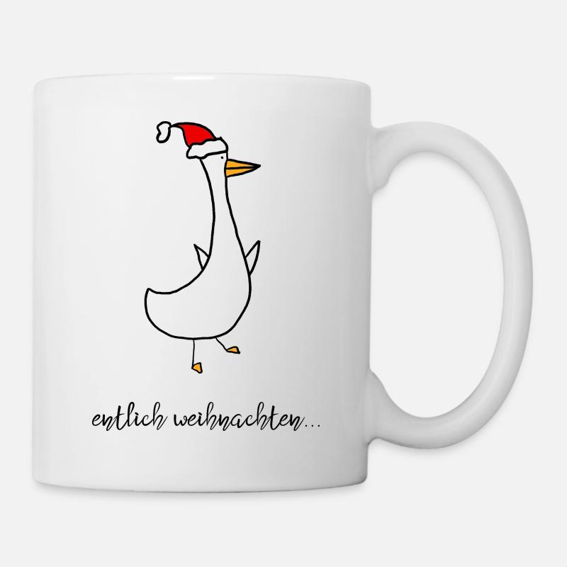 entlich weihnachten - Tasse - Weiß