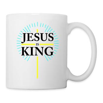 jesus is king - Tasse - Weiß - Rechts