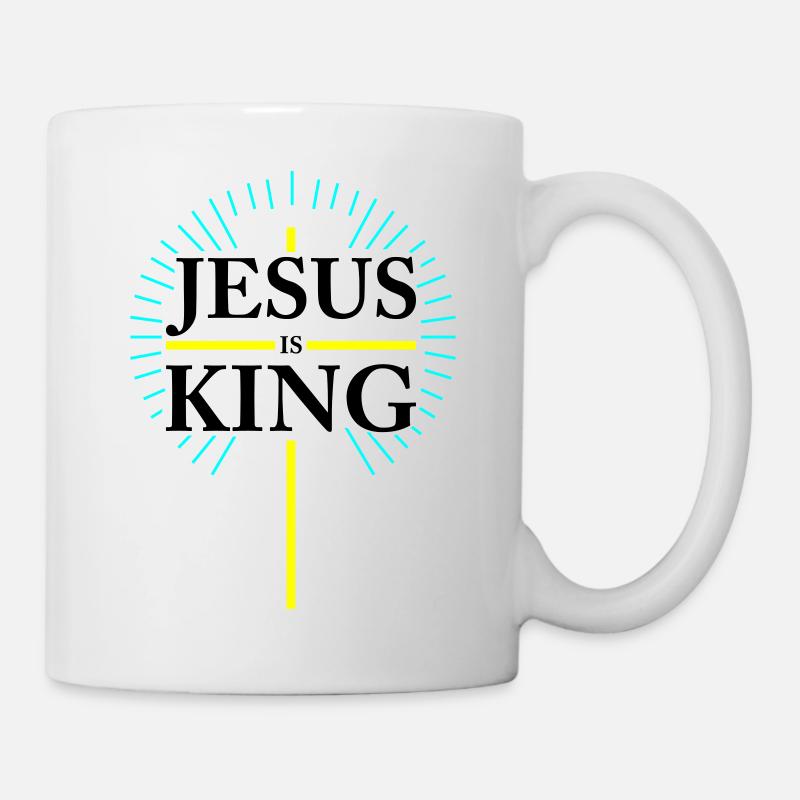 Jésus est Roi - Mug blanc - blanc