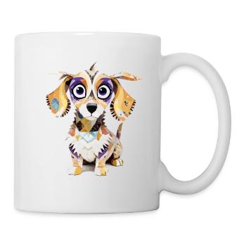Teckel Playful Adorable Fun Animal Colorful Cute - Mug - white - Right