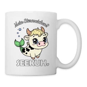 Zodiac sign Taurus Manatee - Mug - white - Right