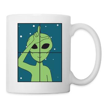 Alien - Tasse - Weiß - Rechts