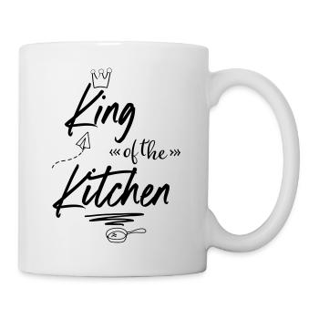 Tablier de cuisine pour chefs - Mug blanc - blanc - Droite