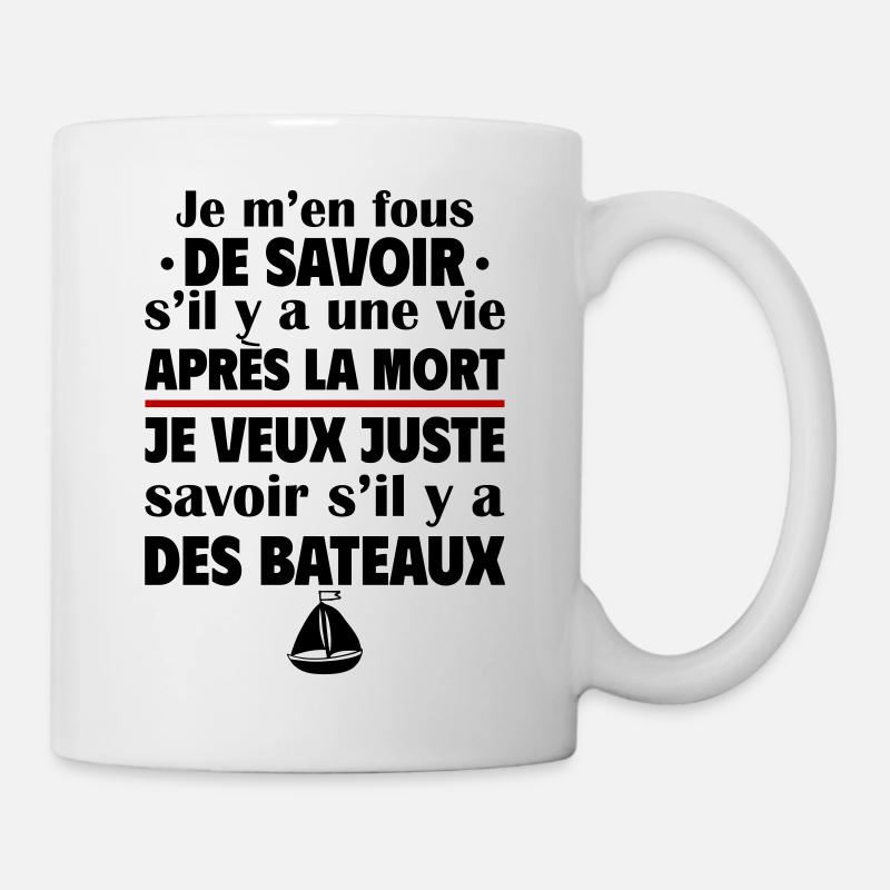 Je veux juste savoir si bateau, cadeau de noël - Mug blanc - blanc