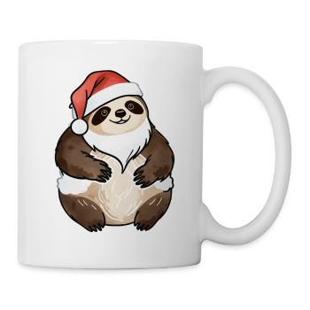 Dessin de Noël paresseux - Mug blanc - blanc - Droite