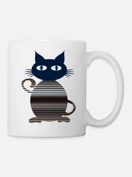 Katze - Tasse - Weiß