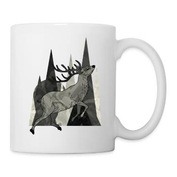 Cerf - Mug blanc - blanc - Droite