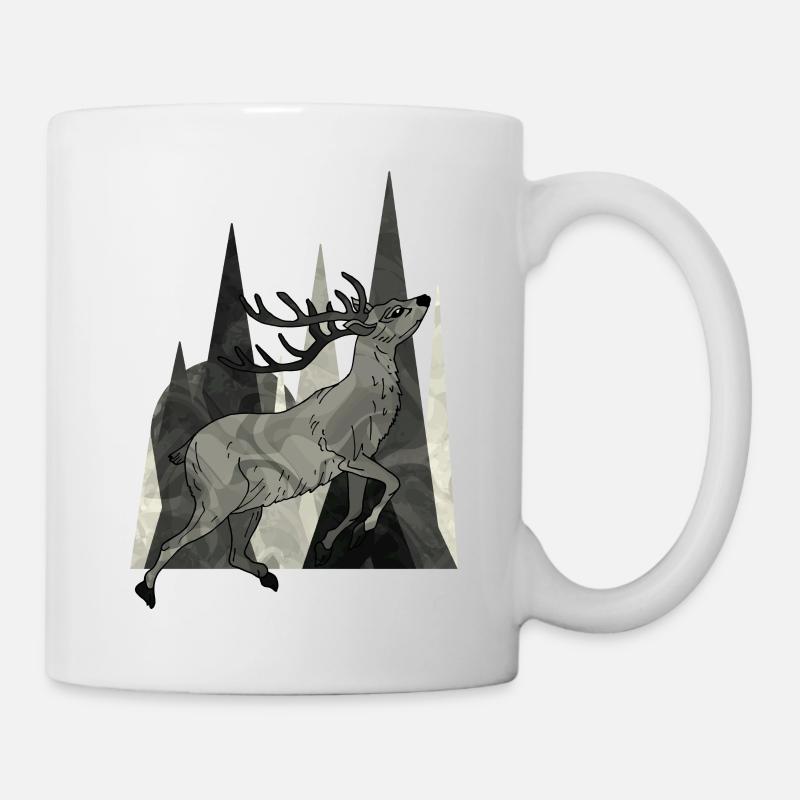 Cerf - Mug blanc - blanc