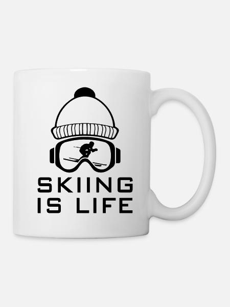 Skiing Ski motif for skiers Skiers - Mug - white