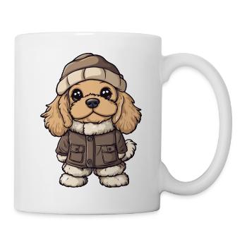 Cocker Spaniel Chien Hiver - Mug blanc - blanc - Droite