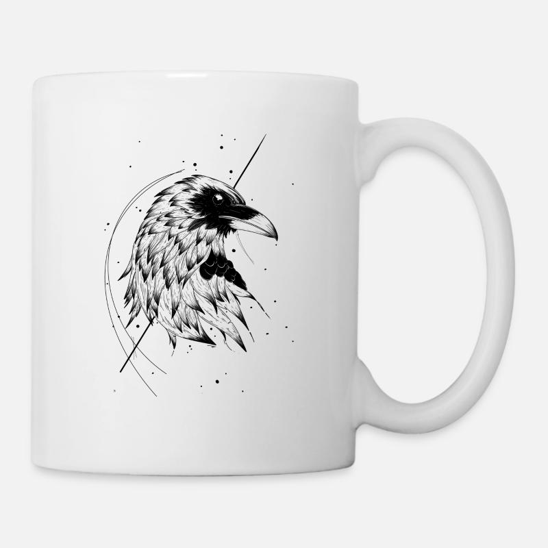 Corbeau sauvage - Mug blanc - blanc