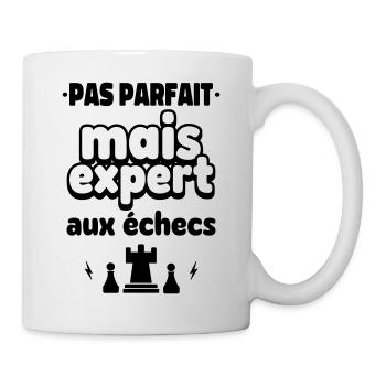 expert aux échecs - Mug blanc - blanc - Droite