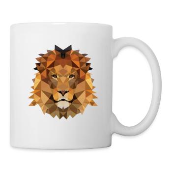 Polygone de lion - Mug blanc - blanc - Droite