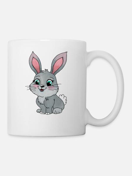 Kleiner Hase - Tasse - Weiß