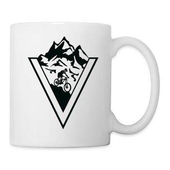 Mountainbike Sport Fahrrad - Tasse - Weiß - Rechts