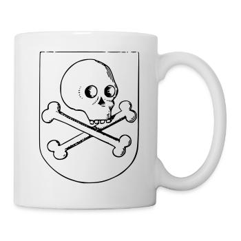 Skull and bones - Mug - white - Right