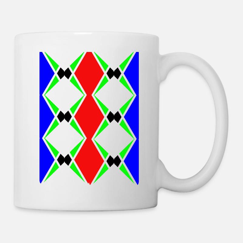 Design unique multicolore - Mug blanc - blanc