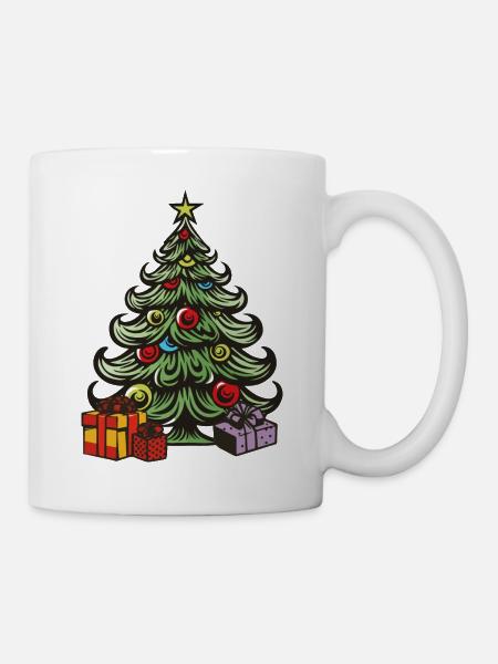 tannenbaum weihnachten - Tasse - Weiß