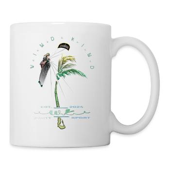 Kitesurfer Palme - Mug - white - Right