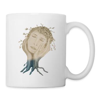 BAUM-GESICHT - Tasse - Weiß - Rechts
