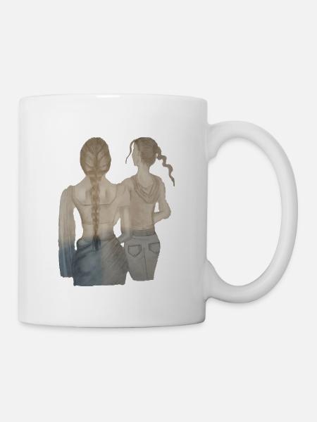 AMIES DOS - Mug blanc - blanc
