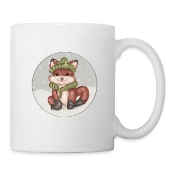 Winter Fuchs - Tasse - Weiß - Rechts
