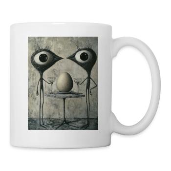 Das Geheimnis des Eis: Ein surreales Treffen - Tasse - Weiß - Rechts