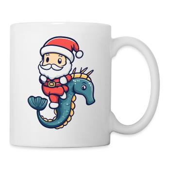 Seahorse Santa Claus - Mug - white - Right