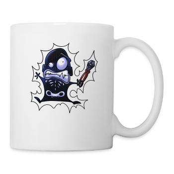 1000 Volt Klau-Klaus - Tasse - Weiß - Rechts