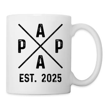 Papa Est. 2025 - Mug blanc - blanc - Droite